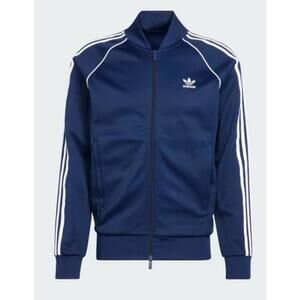 adidas Originals Superstar Track Top Jacket NAVY BLUE INDIGO IR9866 Men's L